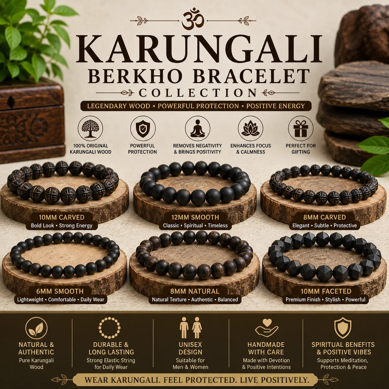 Karungali Berkho Bracelet