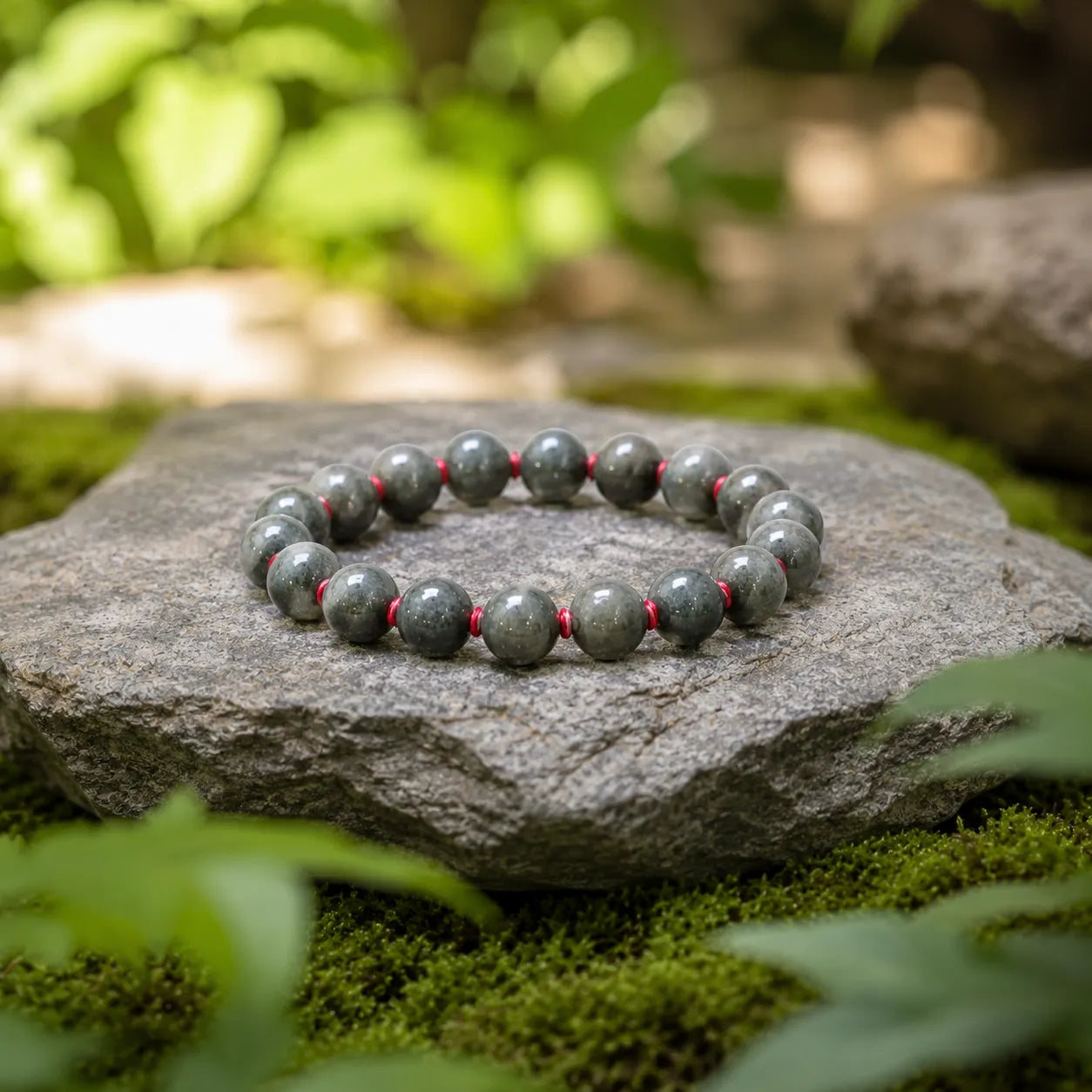 8MM Natural Pyrite Stone Bracelet with Smooth Polished Grey Gemstone Beads for Men and Women