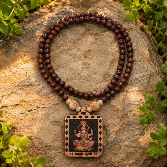 Bankrupa Mata Pedal Tulsi Mala 108 Beads Original Sacred Tulsi Mala for Prayer Meditation and Spiritual Devotion