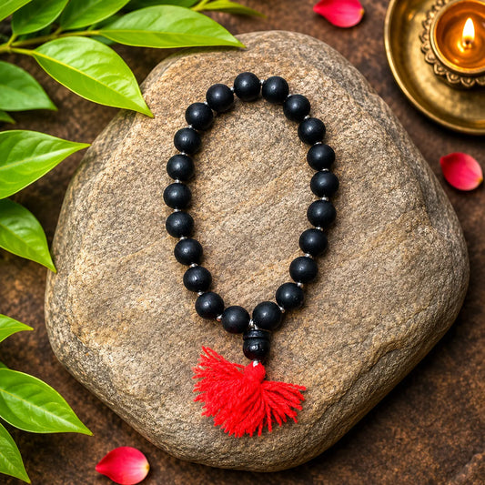 10MM Black Color Original Van Tulsi Berkho Bracelet Sacred Tulsi Wood Beads Bracelet