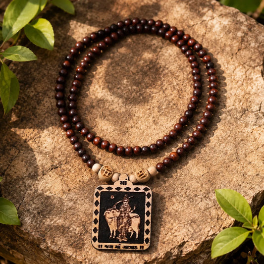 Gatrad Mata Pedal Tulsi Mala 108 Beads Original Sacred Tulsi Mala for Prayer Meditation and Spiritual Devotion