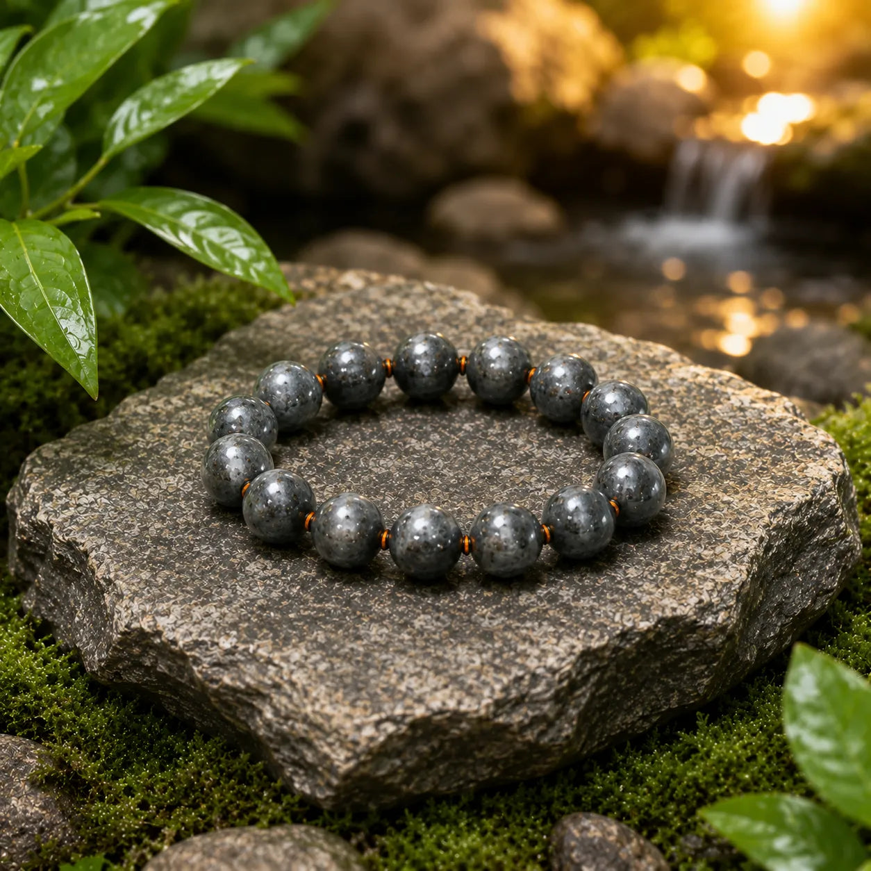 Original 12MM Natural Pyrite Stone Bracelet with Metallic Golden Gemstone Beads for Men and Women