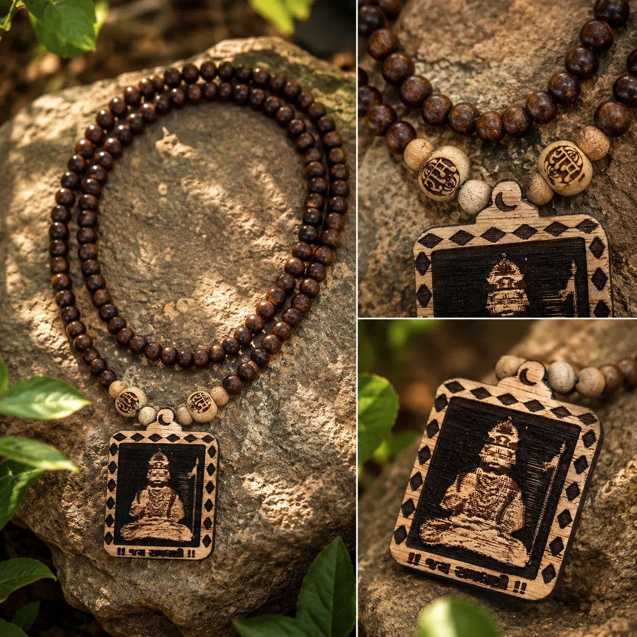 Ramadhani Betha Pedal Tulsi Mala 108 Beads Original Tulsi Mala for Prayer Meditation and Spiritual Devotion