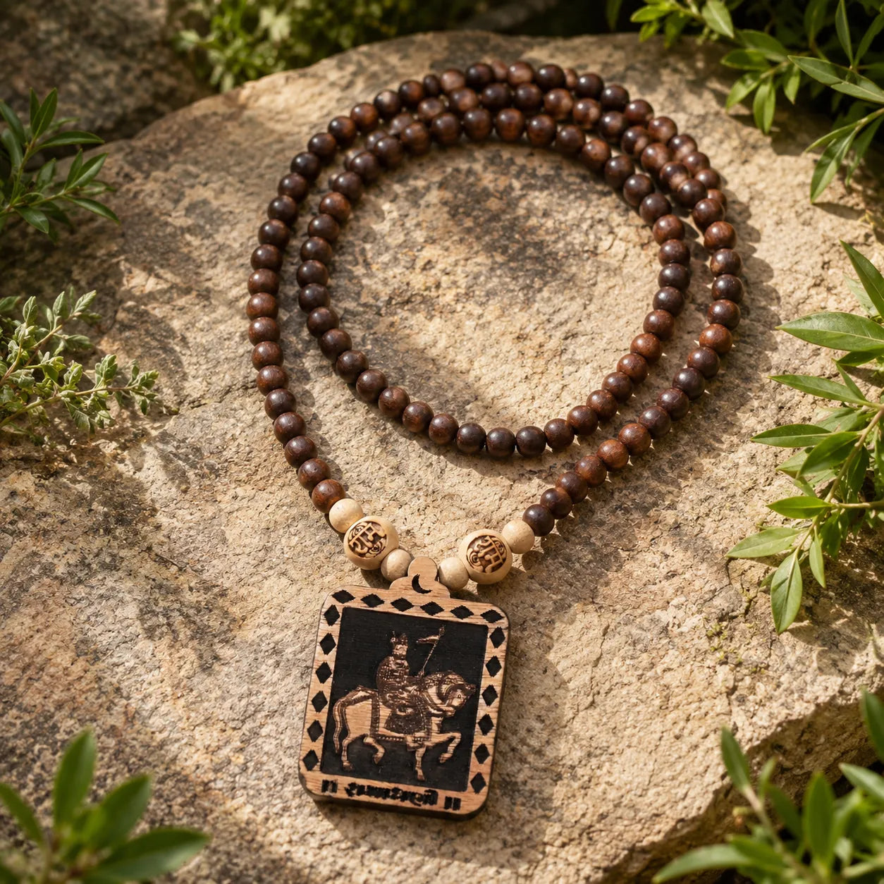 Ramadhani Ghoda Pedal Tulsi Mala 108 Beads Original Tulsi Mala for Prayer Meditation and Spiritual Devotion