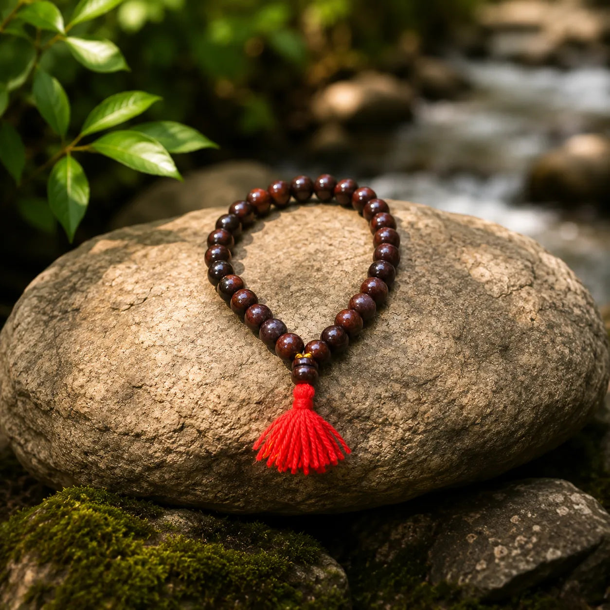 8MM Woodan Color Original Van Tulsi Berkho Bracelet Natural Tulsi Wood Bead Bracelet